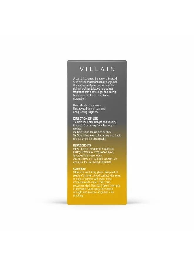 Villain Smoked Oud Smoked Oud Eau de Parfum for Men 100ml for Men | Best Price UAE